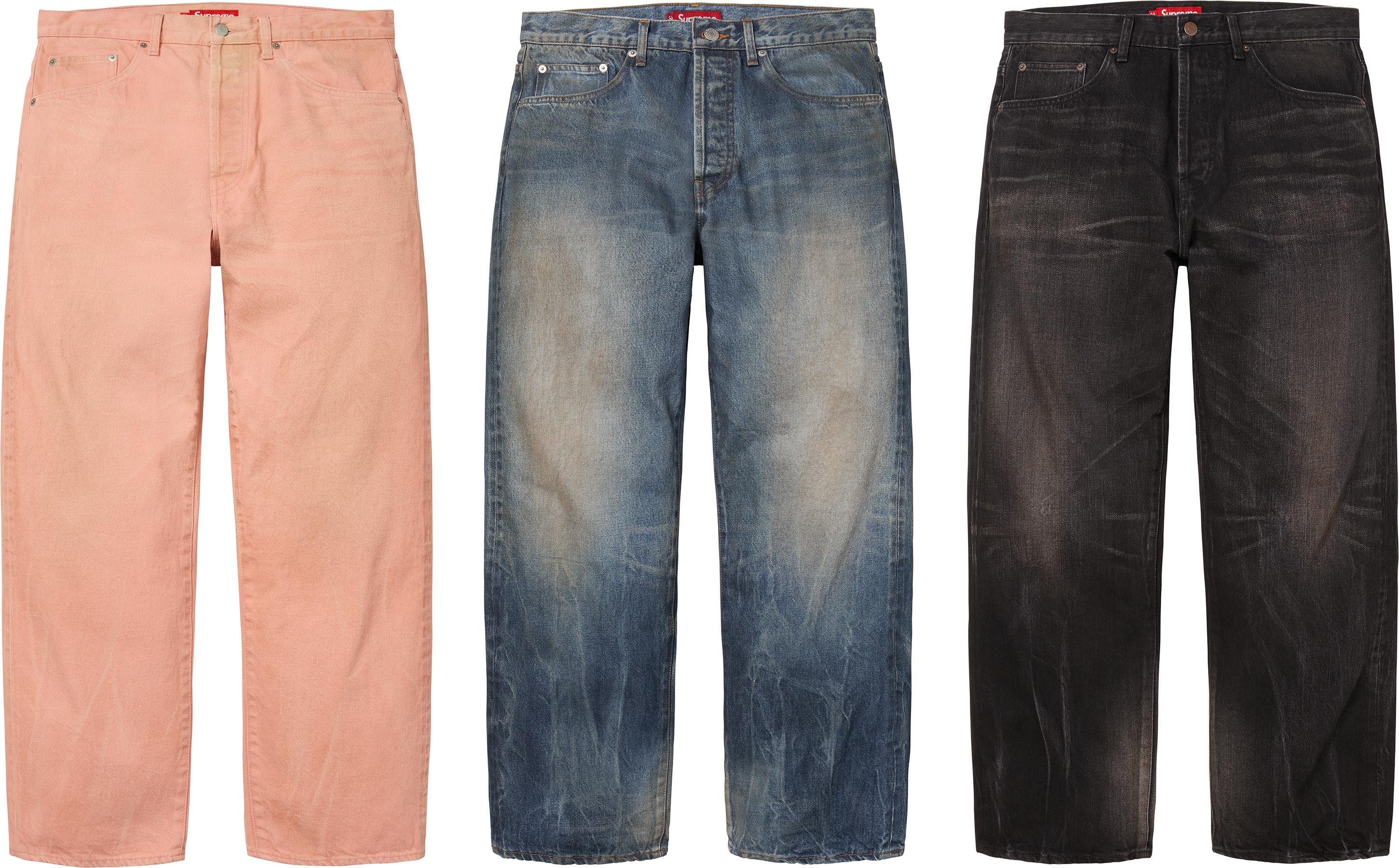 Distressed Loose Fit Selvedge Jean